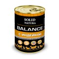 Solid Natura Balance / Консервы Солид Натура для собак Индейка (цена за упаковку)