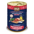 Solid Natura Holistic Monoprotein / Консервы Солид Натура Беззерновые для собак Мраморная говядина (цена за упаковку)