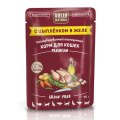 Solid Natura Premium / Паучи Солид Натура Беззерновые для кошек Кусочки в желе с Цыпленком (цена за упаковку)