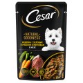 Cesar Natural Goodness / Паучи Цезарь для собак Индейка с зеленым горошком и морковью в желе (цена за упаковку)