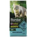 Monge Cat BWild Grain Free Adult Cod Fish Potatoes Lentils / Сухой Беззерновой корм Монж Бивайлд для Взрослых кошек Треска картофель чечевица