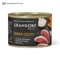 Grandorf Fresh Dog Duck Sweet Potato Cauliflower Pate / Консервы Грандорф для собак Паштет из утки с бататом и цветной капустой (цена за упаковку)