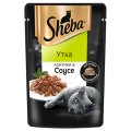 Sheba / Паучи Шеба для кошек Утка ломтики в Соусе (цена за упаковку)