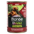 Monge Dog BWild Grainfree Adult Lamb /  Консервы Беззерновые Монж для взрослых собак Ягненок тыква цукини (цена за упаковку)