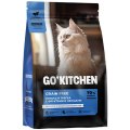 GO KITCHEN Grain Free Salmon&CodFish / Сухой Беззерновой корм Гоу Китчен для Котят и кошек всех возрастов Лосось Треска Фрукты и Овощи
