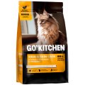 GO KITCHEN Hair+Skin Care Chicken / Cухой корм Гоу Китчен для Котят и кошек всех возрастов свежая Курица Фрукты и Овощи
