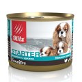 Blitz Sensitive Starter / Консервы Блиц для Щенков беременных и кормящих собак нежное Суфле Индейка с Цуккини (цена за упаковку)
