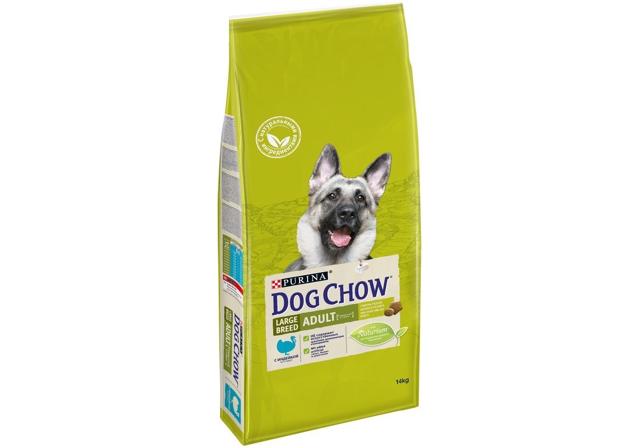 Purina Dog Chow Adult Large Breed Turkey / Сухой корм Пурина Дог Чау для  взрослых собак крупных пород с индейкой 14 кг купить в Москве по низкой  цене 4 010₽ | интернет-магазин ZooMag.ru