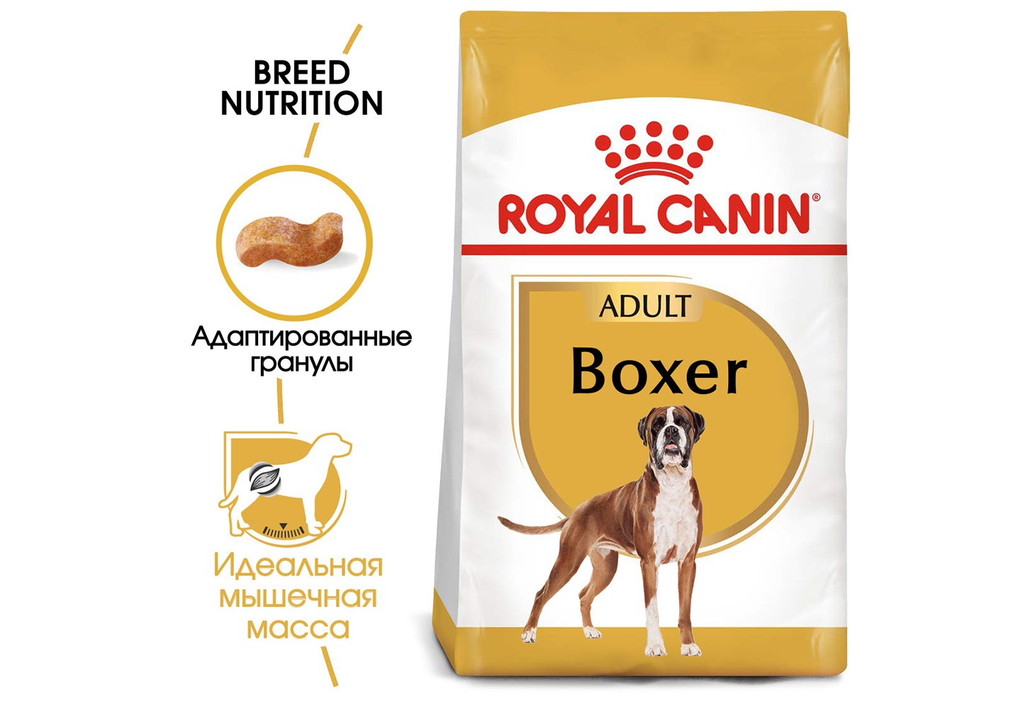 Royal Canin Breed dog Boxer Adult / Сухой корм Роял Канин для взрослых собак  породы Боксер старше 15 месяцев 12 кг купить в Москве по низкой цене 8 352₽  | интернет-магазин ZooMag.ru