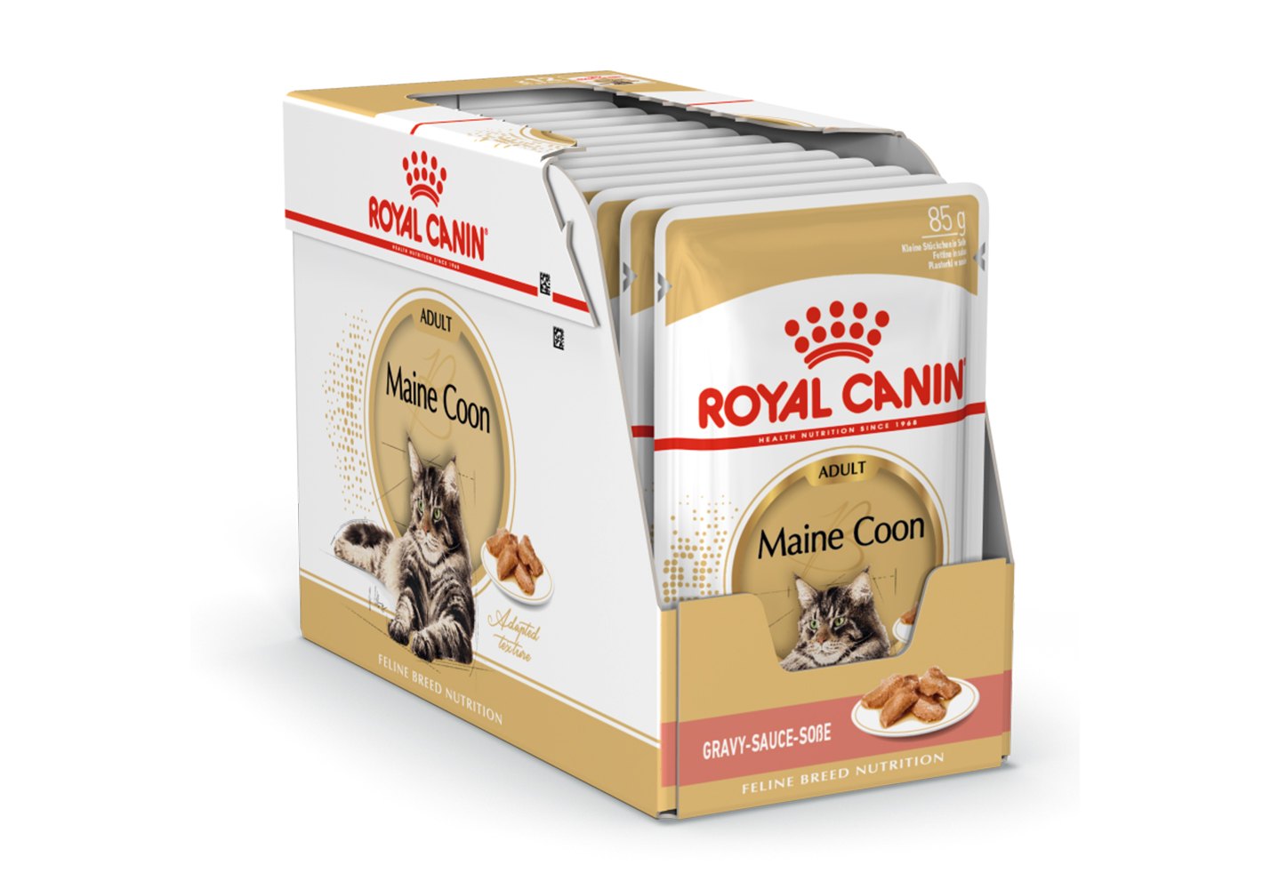 Royal Canin Breed cat Maine Coon / Влажный корм (Консервы-Паучи) Роял Канин  для кошек породы Мэйн Кун 85г х 24шт купить в Москве по низкой цене 1 941₽  | интернет-магазин ZooMag.ru