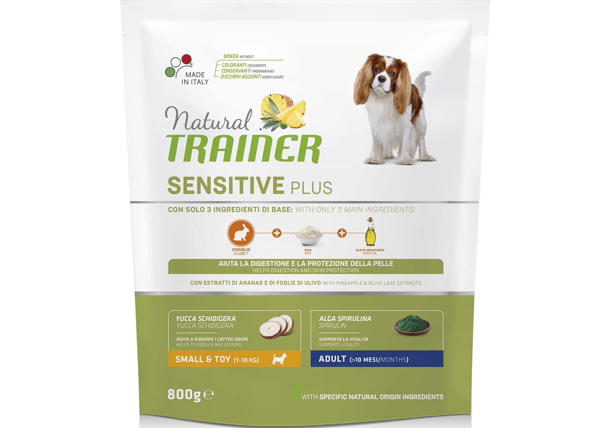 Trainer Natural Sensitive Plus No Grain Mini Adult / Сухой Беззерновой корм  Трейнер для собак Мелких пород Кролик 800 г купить в Москве по низкой цене  1 370₽ | интернет-магазин ZooMag.ru