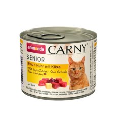 Animonda Carny Senior / Консервы Анимонда для Пожилых кошек старше 7 лет с Говядиной Курицей и Сыром (цена за упаковку)