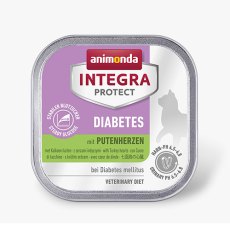 Animonda Integra Protect Diabetes Turkey hearts / Ветеринарный влажный корм (консервы) Анимонда для взрослых кошек при Диабете Сердечки Индейки (цена за упаковку)