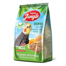 Happy Jungle 3in1 Special Menu / Корм Хеппи Джангл для Средних попугаев при Линьке