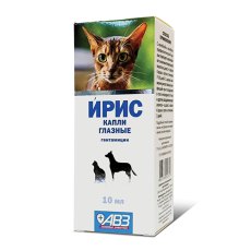 Ирис Капли Глазные для собак и кошек для лечения болезней глаз