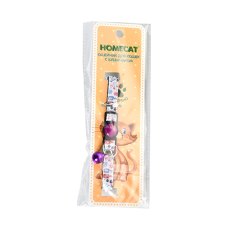 Homecat / Ошейник Хоумкэт для кошек с бубенчиком Рыбки