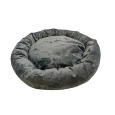 Homepet Plush / Лежак Хоумпет для домашних животных Ватрушка Темно-зеленая