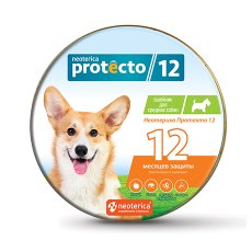 Neoterica Protecto 12 / Ошейник Неотерика Протекто от Клещей и Блох для собак Cредних пород 65 см