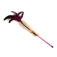 Homecat / Дразнилка Хоумкэт для кошек с цветными перьями на пружине с колокольчиком