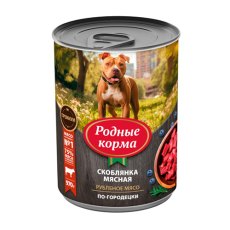 Родные Корма / Консервы для собак Скоблянка мясная по-Городецки (цена за упаковку)