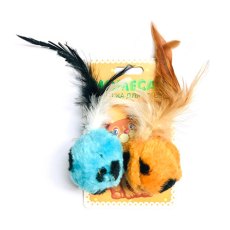 Homecat / Игрушка Хоумкэт для кошек Мячи леопардовые с пером