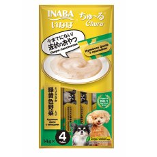 Inaba Churu / Лакомство-пюре Инаба для собак для Куриное филе с овощами (Китай)