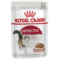 Royal Canin Instinctive / Влажный корм (Консервы-Паучи) Роял Канин Инстинктив для Взрослых кошек старше 1 года в Соусе (цена за упаковку)
