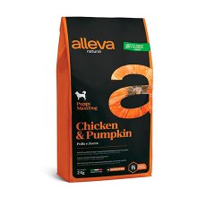 Alleva Natural Puppy Maxi Chicken Pumpkin / Сухой корм Аллева для Щенков Крупных пород Курица Тыква