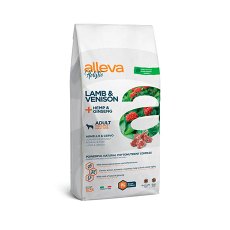 Alleva Holistic Adult Medium Maxi Lamb Venison & Hemp Ginseng / Сухой корм Аллева для собак Средних и Крупных пород Ягненок Оленина Конопля Женьшень
