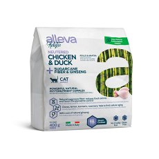 Alleva Holistic Neutered Adult Chicken Duck & Sugarcane fiber Ginseng / Сухой корм Аллева для Стерилизованных кошек и кастрированных котов Курица Утка волокна Сахарного тростника Женьшень