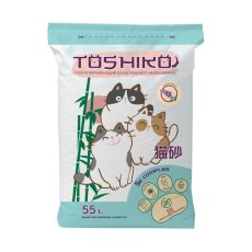Toshiko / Комкующийся наполнитель Тошико для кошачьего туалета Древесный Лаванда