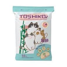 Toshiko / Комкующийся наполнитель Тошико для кошачьего туалета Древесный Сакура
