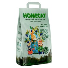 Homecat Лесная свежесть / Древесный наполнитель Хоумкэт для грызунов