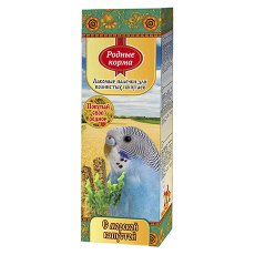 Родные Корма / Лакомые Палочки для Попугаев с Морскими Водорослями