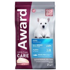 Award Special Care Hypo / Сухой корм Авард для щенков от 1 месяца, беременных и кормящих собак всех пород Гипоаллергенный с Белой рыбой
