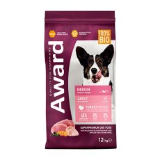 Award Medium Adult / Сухой корм Авард для взрослых собак Средних пород Индейка курица морковь черная смородина