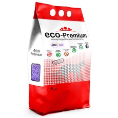 Eco Premium Лаванда / Наполнитель Эко Премиум для кошачьего туалета Древесный Комкующийся с ароматом Лаванды