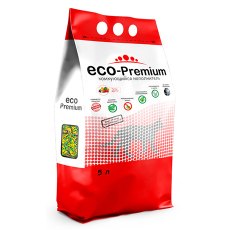 Eco Premium Тутти-фрутти / Наполнитель Эко Премиум для кошачьего туалета Древесный Комкующийся с ароматом Фруктов и ягод