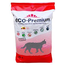 Eco Premium Тутти-фрутти / Наполнитель Эко Премиум для кошачьего туалета Древесный Комкующийся с ароматом Фруктов и ягод