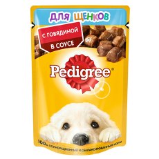 Pedigree / Паучи Педигри для Щенков с Говядиной в соусе (цена за упаковку)