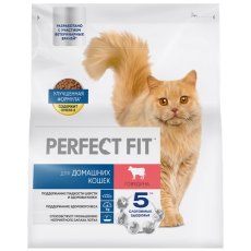 Perfect Fit In-home / Сухой корм Перфект Фит для домашних кошек Говядина
