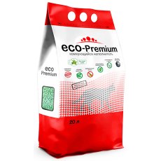 Eco Premium Алоэ / Наполнитель Эко Премиум для кошачьего туалета Древесный Комкующийся с ароматом Алое