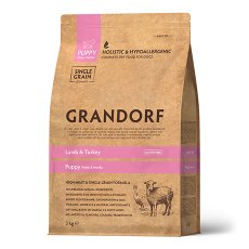 Grandorf Puppy Holistic & Hypoallergenic Lamb & Turkey / Сухой корм Грандорф Низкозерновой для Щенков Ягненок Индейка