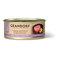 Grandorf Holistic & Hypoallergenic / Консервы Грандорф для кошек филе Тунца с Мидиями (цена за упаковку)