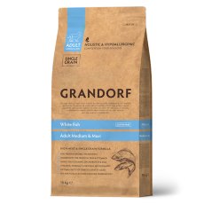 Grandorf Holistic & Hypoallergenic Medium Maxi White Fish / Сухой корм Грандорф Низкозерновой для взрослых собак Средних и Крупных пород Белая рыба