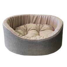 Homepet Melange / Лежак Хоумпет для домашних животных Жаккард Коричнево-розовый