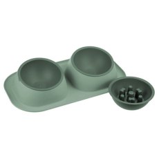 Homepet Frost Touch Maxi / Миска Хоумпет для животных Двойная 2 х 450 мл