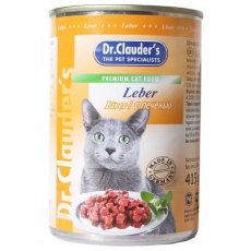 Dr.Clauder's / Консервы Доктор Клаудерс для кошек Кусочки в соусе с Печенью (цена за упаковку)