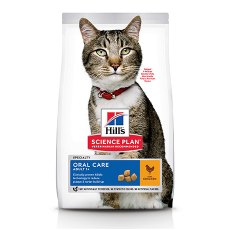 Hills Science Plan Oral Care / Сухой корм Хиллс для взрослых кошек Уход за полостью рта Курица