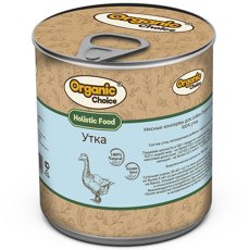 Organic Сhoice / Влажный корм Консервы Органик Чойс для собак 100 % Утка (цена за упаковку)